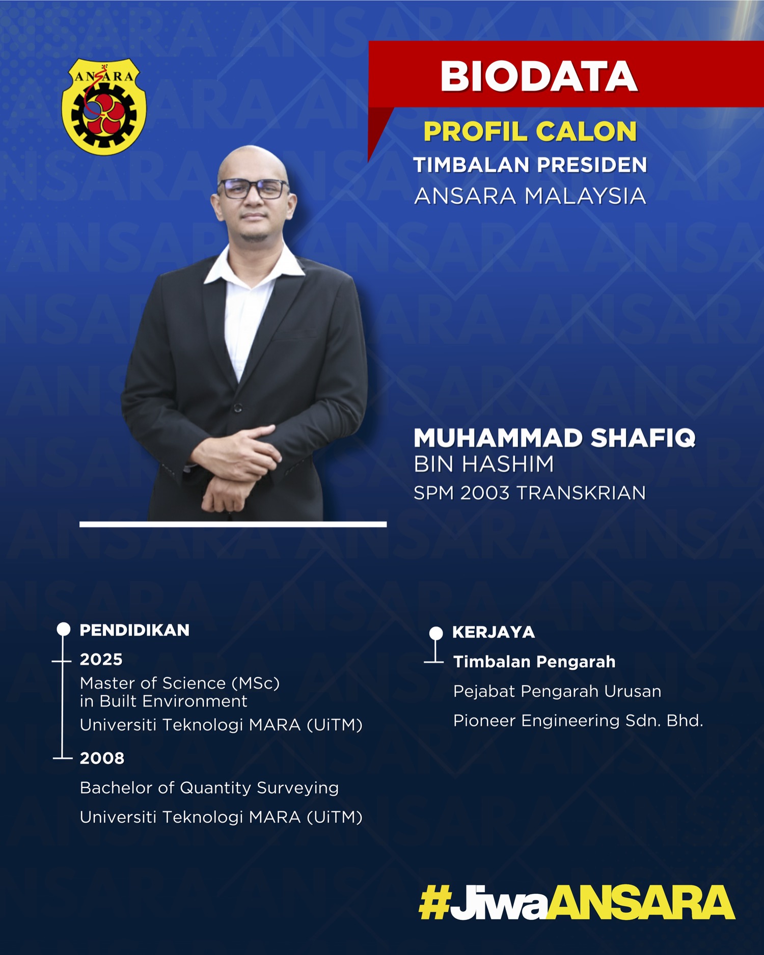 Biodata Shafiq Hashim